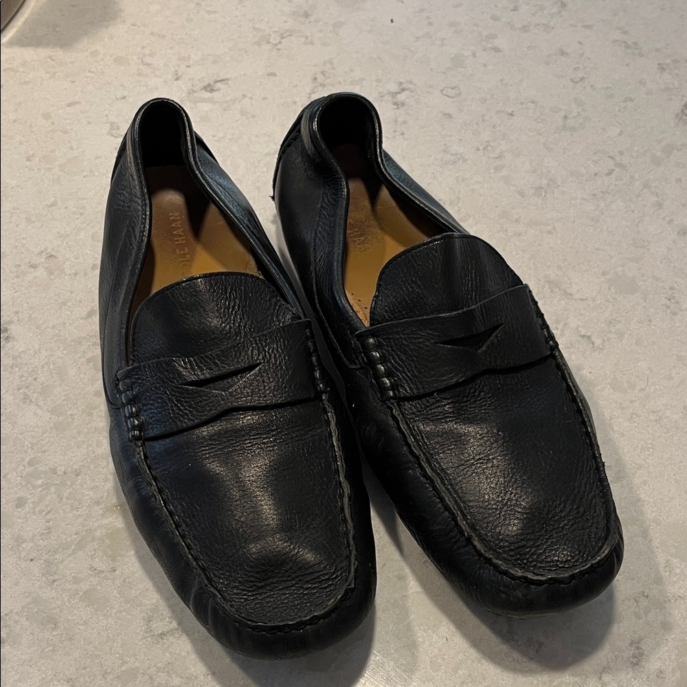 Cole Haan Classic Black Leather Driving Shoes Loafers - Men's 13 M